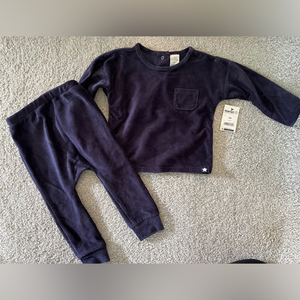 Modern Moments fleece 2piece set 18M-Navy